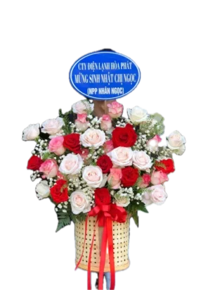 giỏ hoa nắng mai