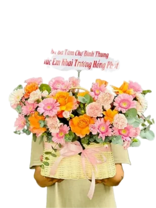 giỏ hoa khúc ca bình minh