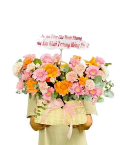 giỏ hoa đỉnh cao mới