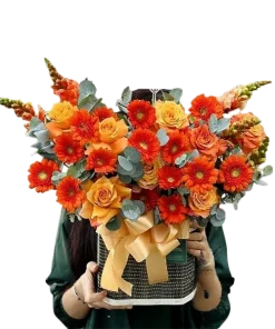 giỏ hoa hương xuân