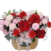 giỏ hoa tình yêu nồng cháy