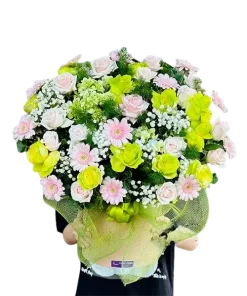 giỏ hoa đa sắc đa tài