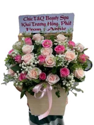 giỏ hoa nụ cười của anh