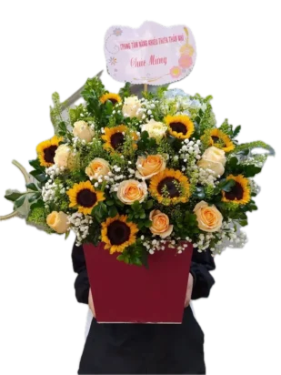 giỏ hoa lời hẹn tháng năm