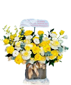 giỏ hoa nắng xuân thì