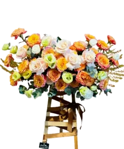 giỏ hoa trọn đời bên nhau