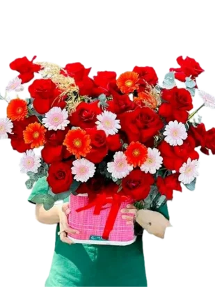 giỏ hoa Hương Tình Yêu
