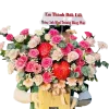 GIỎ HOA NHỊP ĐẬP TRÁI TIM - LNGH750: TẶNG NGAY, YÊU LIỀN! 2 giỏ hoa nhịp đập trái tim