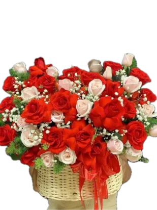giỏ hoa lời yêu thương nhỏ