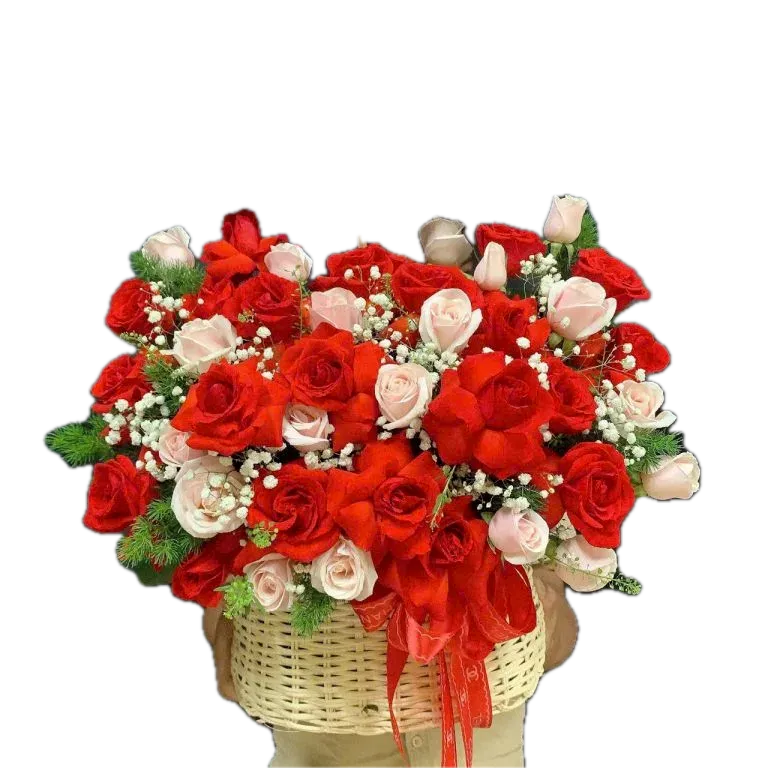 751 ĐƯỢC XÓA NỀN giỏ hoa lời yêu thương nhỏ