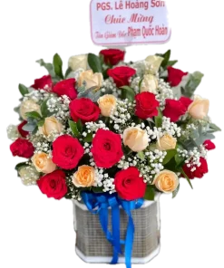 giỏ hoa gắn kết vững bền