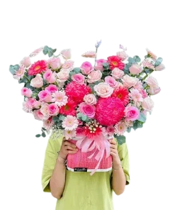 giỏ hoa niềm tin vững bền