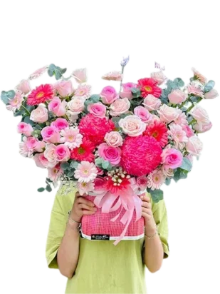 giỏ hoa niềm tin vững bền