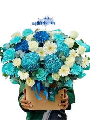 giỏ hoa cơn gió nhẹ