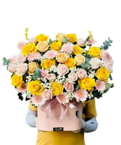 giỏ hoa dòng sông hoa