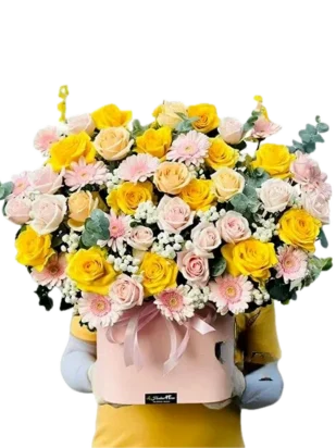 giỏ hoa dòng sông hoa