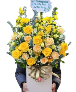 giỏ hoa hơi thở mùa thu