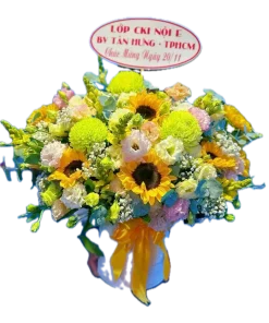 giỏ hoa ngọn gió xanh