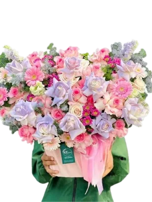 giỏ hoa đoá hoa bình minh