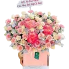 giỏ hoa hồng đậm tình sắc hoa