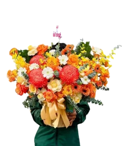 giỏ hoa dịu êm từng khoảnh khắc