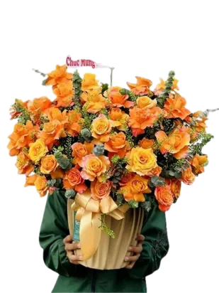 giỏ hoa giai điệu bình an