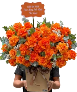 giỏ hoa gữi niềm hạnh phúc