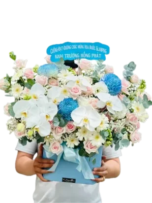 giỏ hoa chút gì ngọt ngào