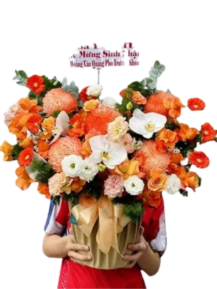 giỏ hoa hương tình ngọt ngào