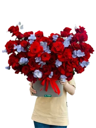 giỏ hoa yêu thương ngập tràn