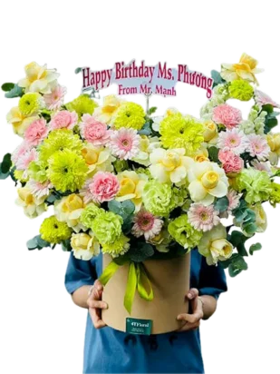 giỏ hoa Mùa yêu thương