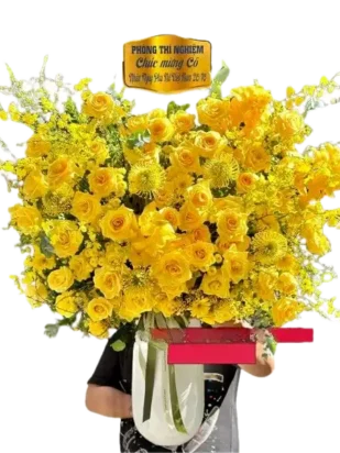 Giỏ hoa cao cấp thịnh vượng