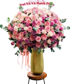 giỏ hoa đẳng cấp mãi mãi