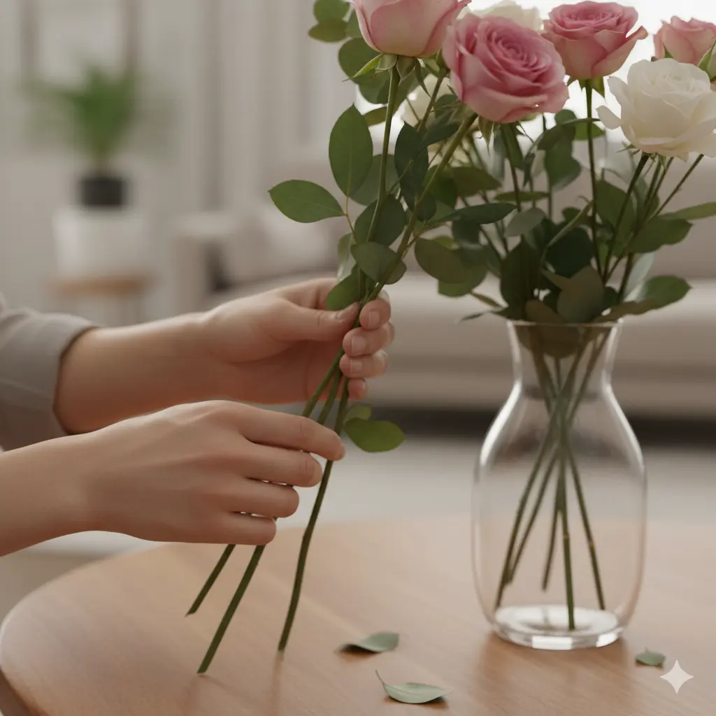 bí quyết hồi sinh hoa tươi 2