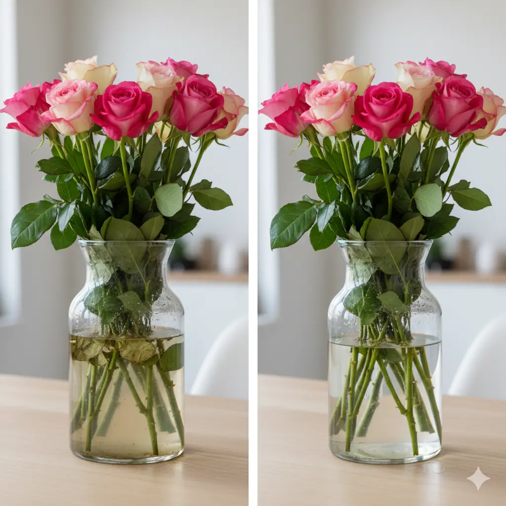 bí quyết hồi sinh hoa tươi 4